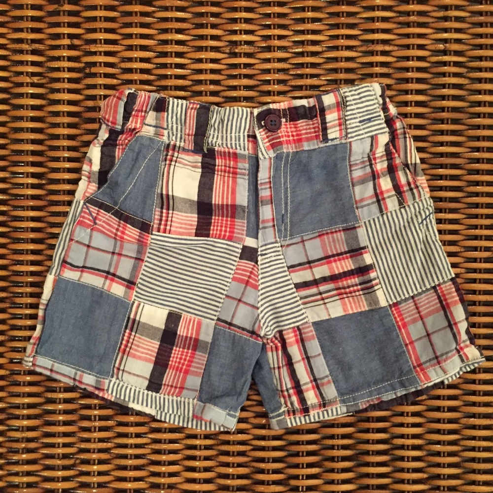 Hartstrings Boys 2T Madras Shorts